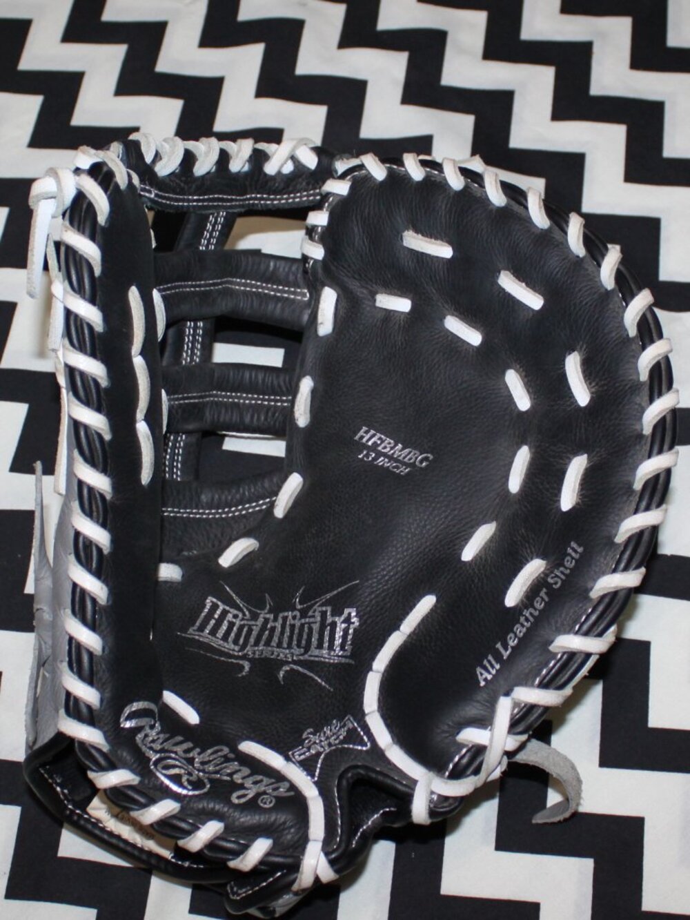 Rawlings 13'' Girls' Highlight Series Softball First Base Mitt - Picture 7 of 10